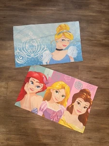 Disney Princess Belle/Rapunzel/Ariel/ Cinderella Pillow Cases Bedding 30” (2) - Picture 1 of 2