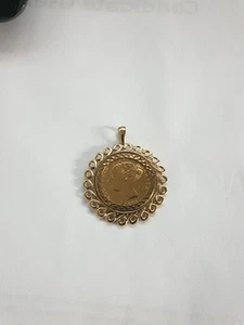 Queen Victoria 1885 Shield Back Half Sovereign With Pendant Mount - Picture 1 of 4