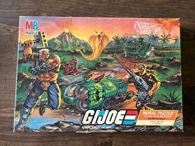 Головоломка GI JOE Milton Bradley 221 шт. Scne 3 Rd Pig VS Reptr GI Joe 1988 в комплекте - Изображение 1 из 4