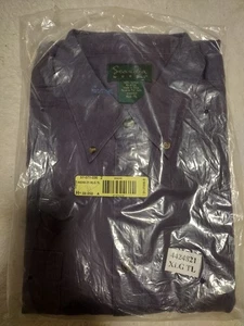 Camisa para hombre Scandia Woods XLG TALL abotonada manga larga púrpura denim informal - Imagen 1 de 11
