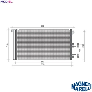 CONDENSER AIR CONDITIONING 350203248000 FOR FIAT PANDA/Hatchback/Van/CLASSIC - Picture 1 of 9