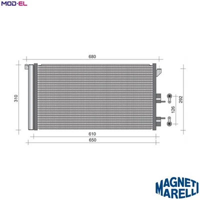 CONDENSER AIR CONDITIONING 350203248000 FOR FIAT PANDA/Hatchback/Van/CLASSIC - Image 1 of 4