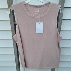 NUEVA Camisa sin mangas Everlane bebé rosa cervatillo sin mangas para mujer mediana - Imagen 1 de 7