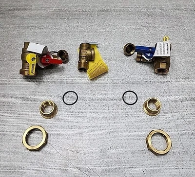 Webstone 3/4 pulgadas Kit de válvula de servicio de calentador de agua ultracompacto sin tanque EXP  Foto 1 de 4