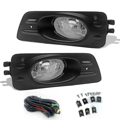 Fog Lights Bumper Lamp + Switch + Wiring For 2006 2007 Honda Accord Sedan 4 Door - Imagem 1 de 4