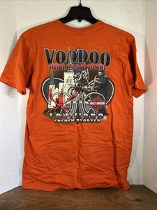 2007 VooDoo Harley Davidson French Quarter Louisiana Large T-Shirt orange - Bild 1 von 5
