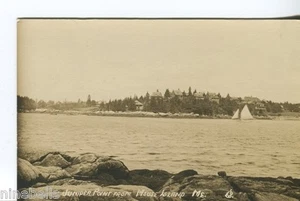 Real Photo Postcard: Juniper Hill from Mouse Island, Maine - Picture 1 of 2