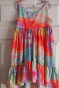 Girls BONNIE JEAN Tie Dye Dress Size 7 - Picture 1 of 4