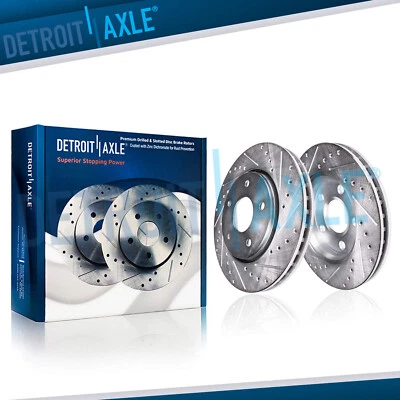 Rotores de freno delanteros perforados y ranurados para Ford Edge Lincoln MKX 2007-2013 2014 Foto 1 de 4