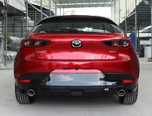 for mazda 3 BP 2019 20 2021 HATCHBACK rear skirt painted gloss black diffuser - Picture 1 of 6