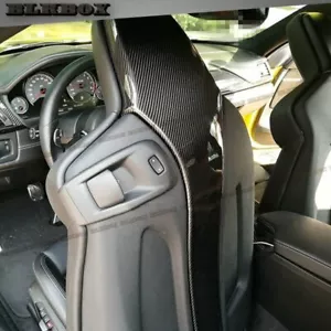 Carbon Fiber Seat Back Add-On Cover- 4PCS Set For 2015+ F80 M3 F82 F83 M4 Models - Picture 1 of 3