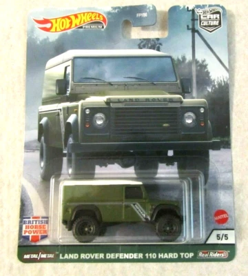 Hot Wheels Car Culture British Horse Power LAND ROVER DEFENDER 110 TECHO RÍGIDO ~ NUEVO EN PAQUETE  Foto 1 de 2
