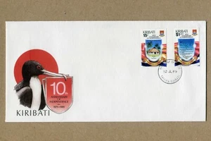 KIRIBATI Republic. First Day Cover Series 10TH Ann. Of Independence 1989 FDC - Picture 1 of 2