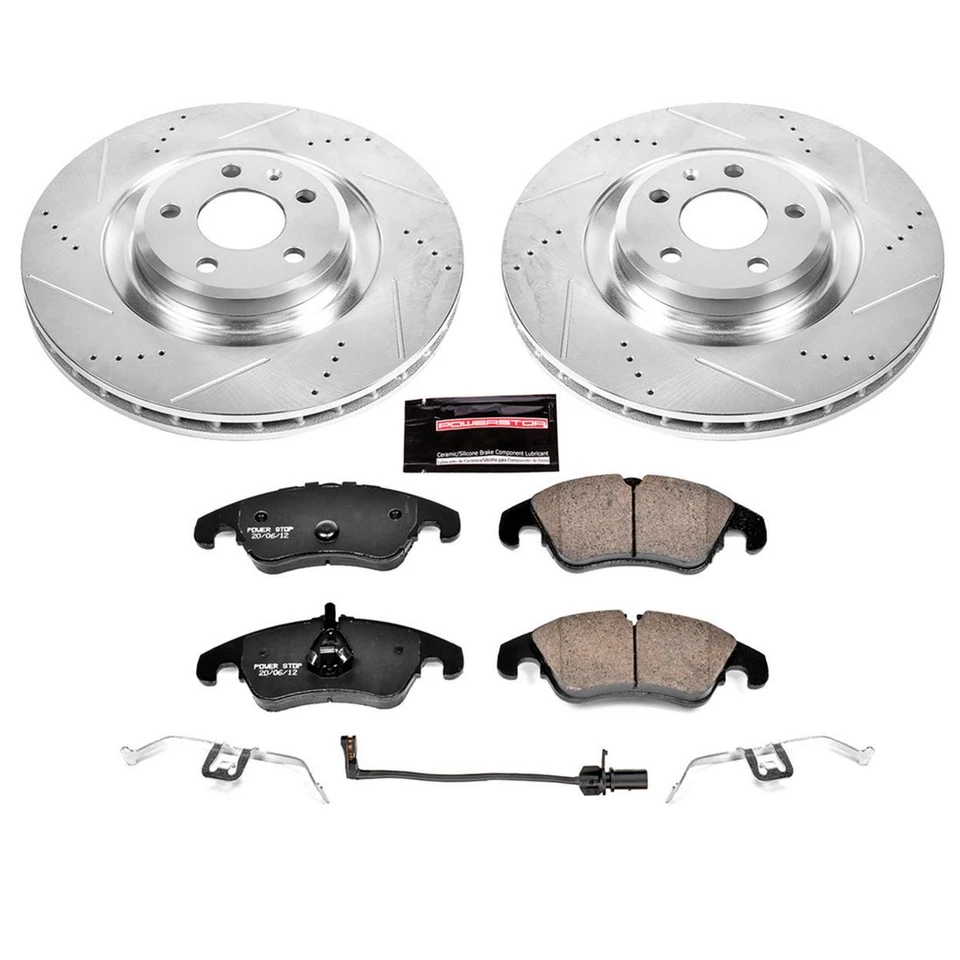Kit de frenos de disco PowerStop - Delantero - Se adapta a Audi S4 2010-2011, Audi S5 2008-2011 Z23 Foto 1 de 4
