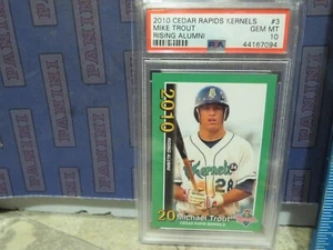 2010 Cedar Rapids Mike Trout Rising ex alumnos novato PSA 10 gemas como nuevo - Imagen 1 de 2