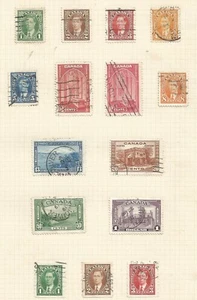 CANADÁ SG257-70 THE 1937-8 GVI CONJUNTO DE 11 + JUEGO DE BOBINAS FINO USADO GATO £54.50 - Imagen 1 de 1