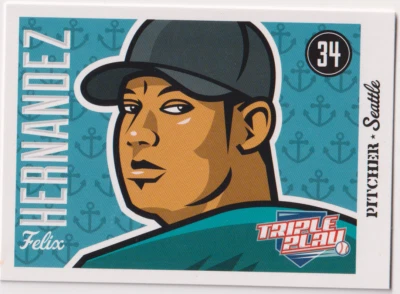 2012 Panini Triple Play #74 Felix Hernandez Seattle Mariners - Image 1 of 2