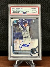 CURTIS MEAD 2022 Bowman Chrome 1st Rookie Card RC Auto Autograph PSA Gem Mint 10