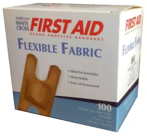 Flexible Fabric Knuckle Adhesive Bandages 1 1/2" x 3" - 100/Box - Picture 1 of 1