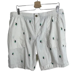 Tommy Hilfiger Ivory Toucan Seersucker Men's Size XL Shorts - Picture 1 of 8