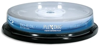20-Pak PlexDisc 6X Liquid Defense Plus Glossy WaterResistant Inkjet 50GB BD-R DL - Image 1 of 2