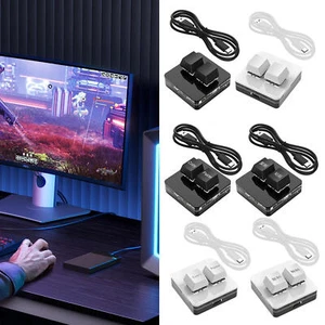2 Key Hot Swap Game Keyboards Mini USB Keypad Universal Mechanical Game - Picture 1 of 18