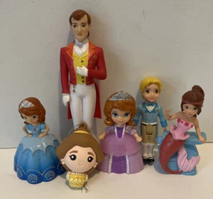 Disney Sofia The First Cake Topper Figure Set of 6 - Picture 1 of 4