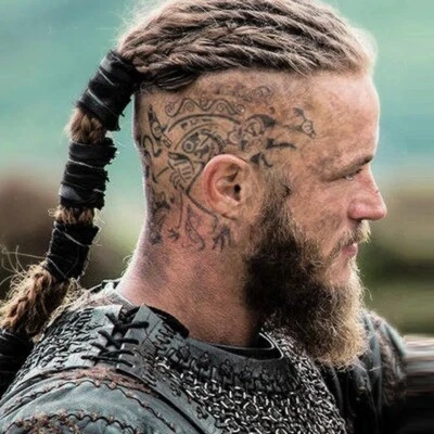Tatuajes temporales inspirados en Ragnar - Tatuajes Ragnar Lothbrok / Ragnar Halloween Foto 1 de 2