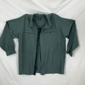 Vintage Patagonia Mens Green Shirt Jacket XL Front Button Excellent Christmas - Picture 1 of 13