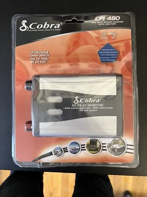 COBRA CPI 480, 400 WATT POWER INVERTER with USB POST  IN ORIGINAL PACKAGE, NEW! - Image 1 of 4
