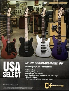 Charvel Flagship USA Select Series Guitarra Eléctrica Anuncio 8 x 11 Publicidad Impresión - Imagen 1 de 3