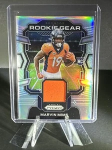 2023 Panini Prizm Marvin Mims equipo de novato parche plateado Prizm #RG-MMS Broncos - Imagen 1 de 1