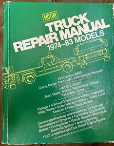 Manual de reparación de camioneta 1974-83 modelos 36ª edición Chevy Dodge Ford GMC DE COLECCIÓN - Imagen 1 de 9