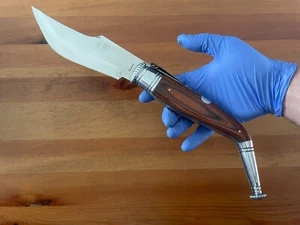 6.5” Spanish Navaja Jerezana Folding Knife Red Stamina Wood Scales With Ratchet - Picture 1 of 9