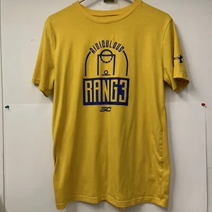 UNDER ARMOUR STEPHEN CURRY Shirt Youth XL Loose YELLOW Shirt SC Ridiculous Rang3 - Picture 1 of 3