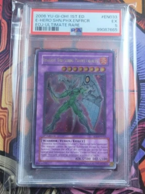 Elemental Hero Shining Phoenix Enforcer Ultimate Rare 1st Edition PSA 5	Yugioh - Image 1 of 2