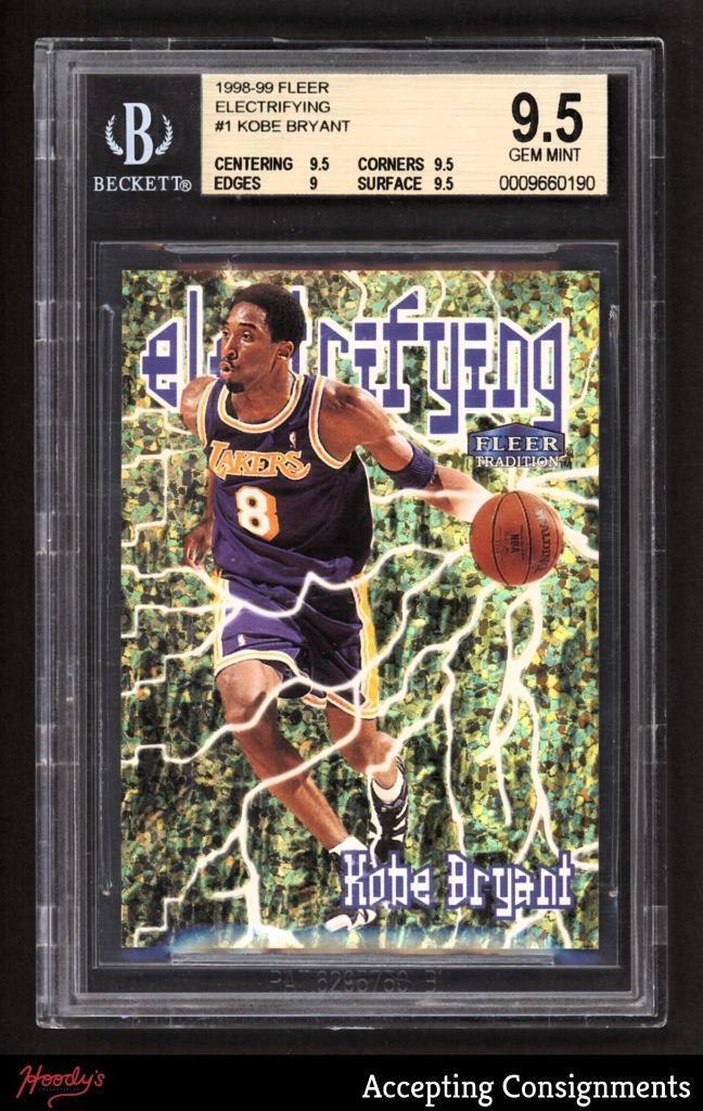 1998-99 Fleer Electrifying #1 Kobe Bryant BGS 9.5 GEM MINT LAKERS