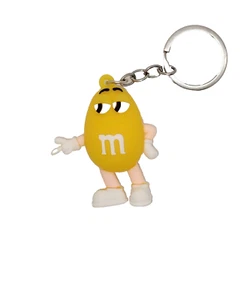 M&M's Collectible Silver Hardware Keychain - Choose Blue, Red, Green, Yellow - Picture 1 of 1