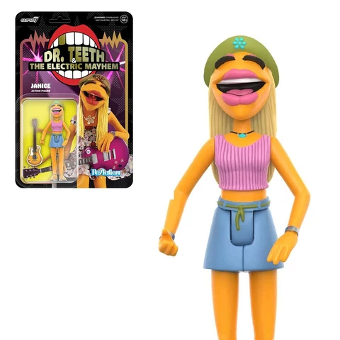 Janice Electric Mayhem The Muppets Super 7 Reaction Action Figure Cover