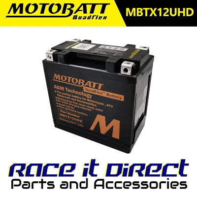 Motobatt Heavy Duty Battery for Daelim VJF 125 FI ROADSPORT 2008-2016 MBTX12UHD - Image 1 of 4