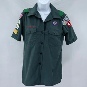 Venture Crew Boy Scout Womens Medium Uniform Shirt A - Picture 1 of 7