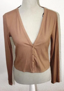 NEU H&M  Kurz-  Weste Camel in Rippenoptik Gr. 38 - Bild 1 von 2