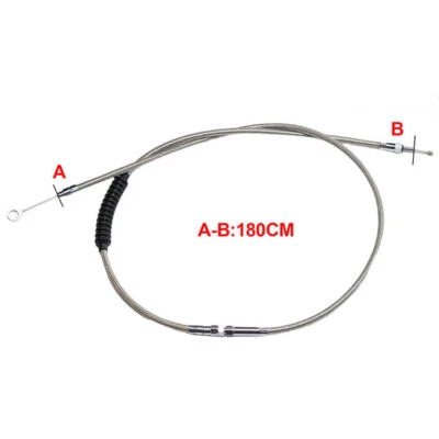 Cable de embrague de 70" para motocicleta Harley Road King Road Glide Softail Sportster Foto 1 de 4
