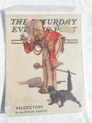 Vintage Saturday Evening Post Cover Only May 28 1938 S.W. Abbott Valedictory P10 Foto 1 de 4