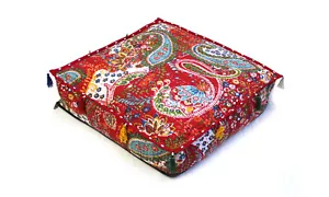 Home Decor Floor Pillow Floor Cushion Cover Handmade Meditation Cushion Cover -1 - Picture 1 of 5