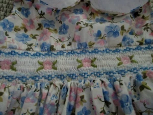 BONNIE BABY Infant Girls Size 12M Blue/PINK Smocked Dress - Bild 1 von 4
