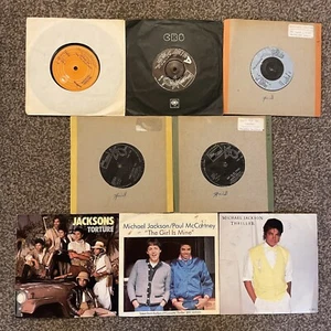 Michael Jackson The Jackson’s 7" Vinyl Bundle Thriller Can You Feel It Etc X8 - Picture 1 of 18