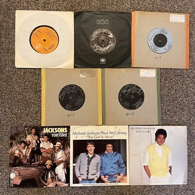 Michael Jackson The Jackson’s 7" Vinyl Bundle Thriller Can You Feel It Etc X8 - Изображение 1 из 4