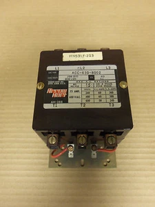 ARROW HART CONTACTOR ACC-630-8002 75 AMP 600V 3 PHASE 1 SINGLE PHASE 240V COIL - Picture 1 of 4