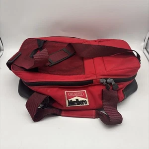 Vintage Marlboro Unlimited Gear Large Red Divided Cooler Bag Seesack Insulated - Bild 1 von 7